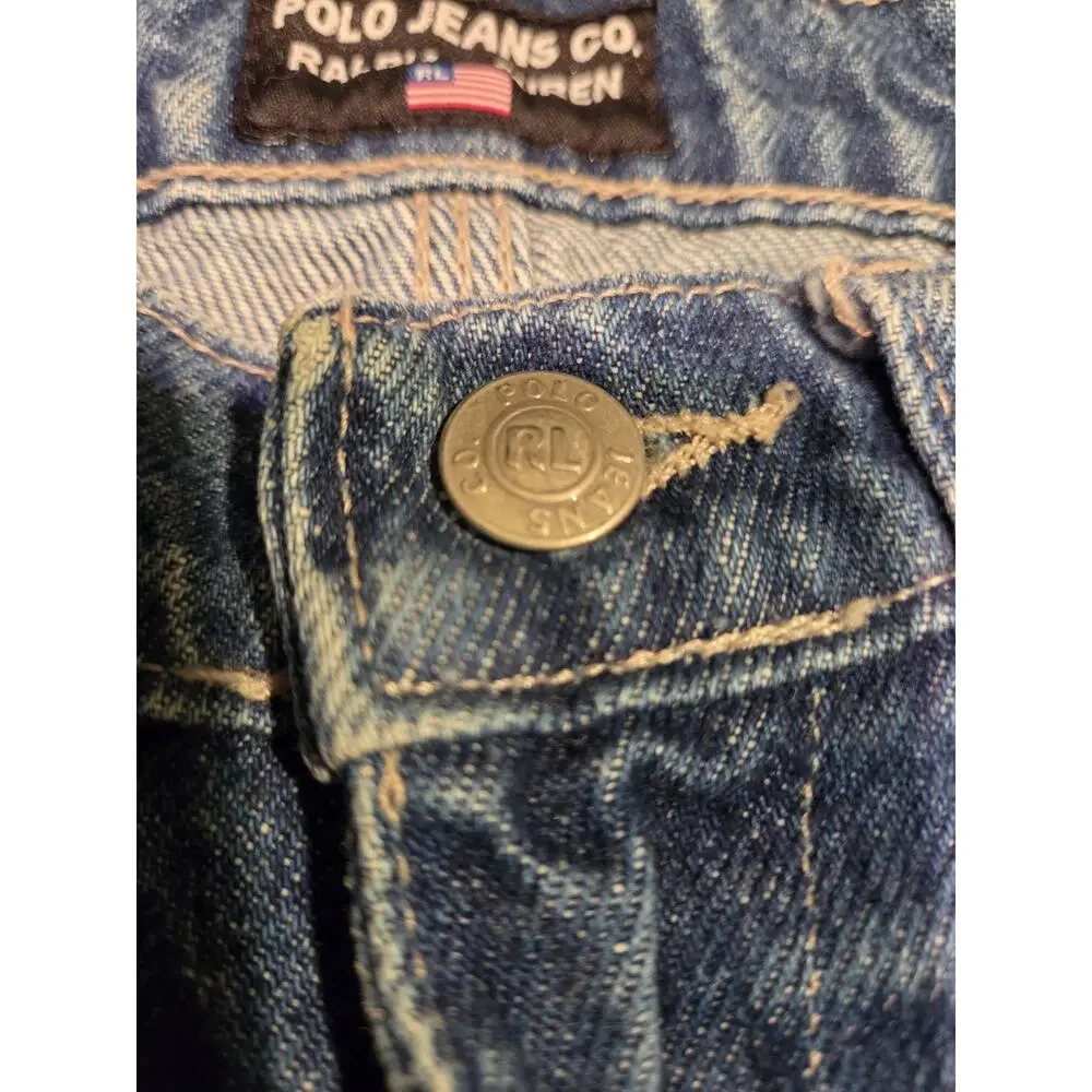 Vintage Polo Jeans Co Ralph Lauren Carpenter Denim Shorts Mens 32 Y2K 90s Jorts